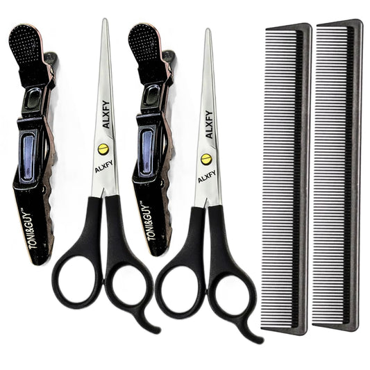 ALXFY Professional Barber Hair Cutting Scissors Set for Men Woman Hair Cutting Scissor Combo Set